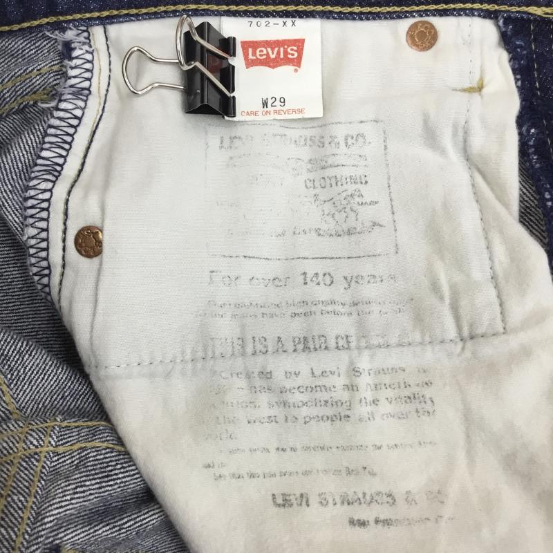 リーバイス Levi s パンツ デニム、ジーンズ LEVI S 702xx ボタン裏J22 29インチ 無地 インディゴ / インディゴ / Indigo メンズ USED 古着 中古 10156363