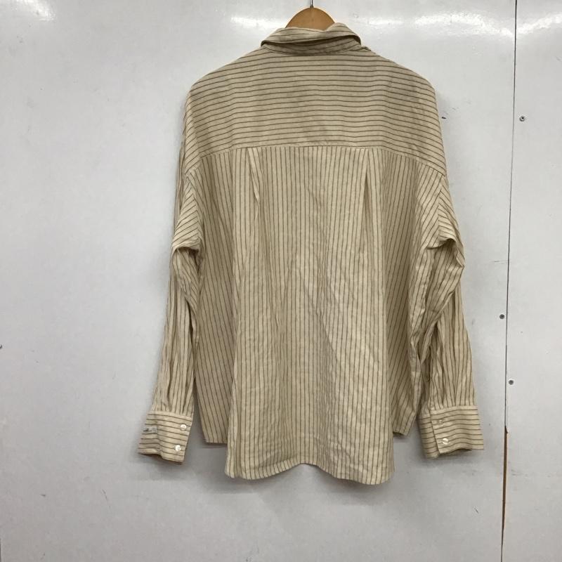 アルシーヴ archives シャツ、ブラウス 長袖 長袖シャツ ストライプシャツ カラーシャツ M ストライプ ベージュ / ベージュ / beige レディース USED 古着 中古 10156365