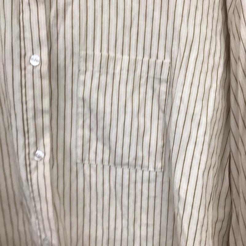 アルシーヴ archives シャツ、ブラウス 長袖 長袖シャツ ストライプシャツ カラーシャツ M ストライプ ベージュ / ベージュ / beige レディース USED 古着 中古 10156365