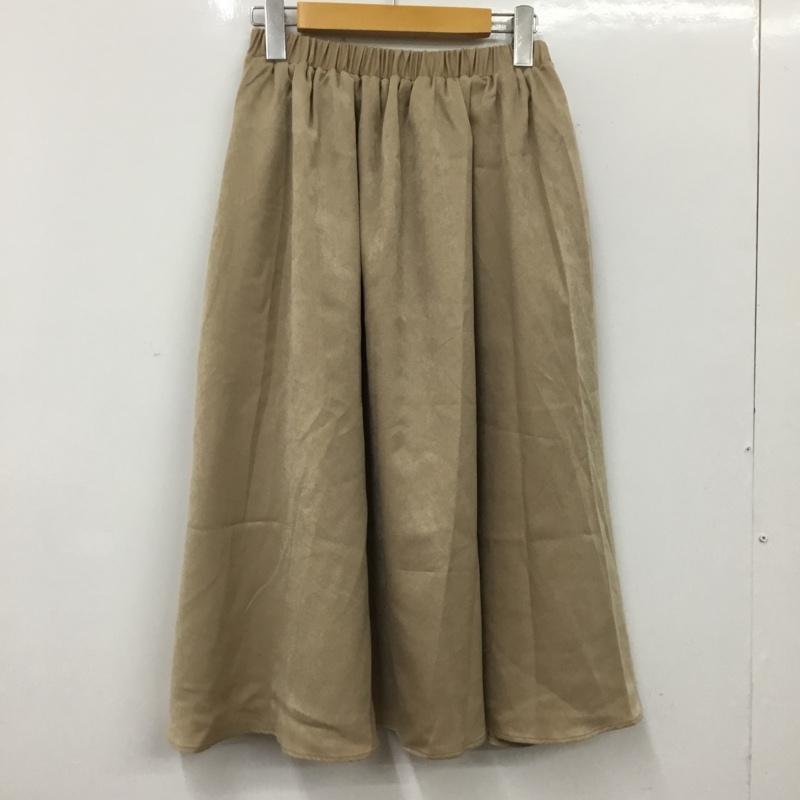 アズールバイマウジー AZUL BY MOUSSY スカート ひざ丈スカート 250aaw31-a074 フレアスカート M 無地 ベージュ / ベージュ / beige レディース USED 古着 中古 10156367