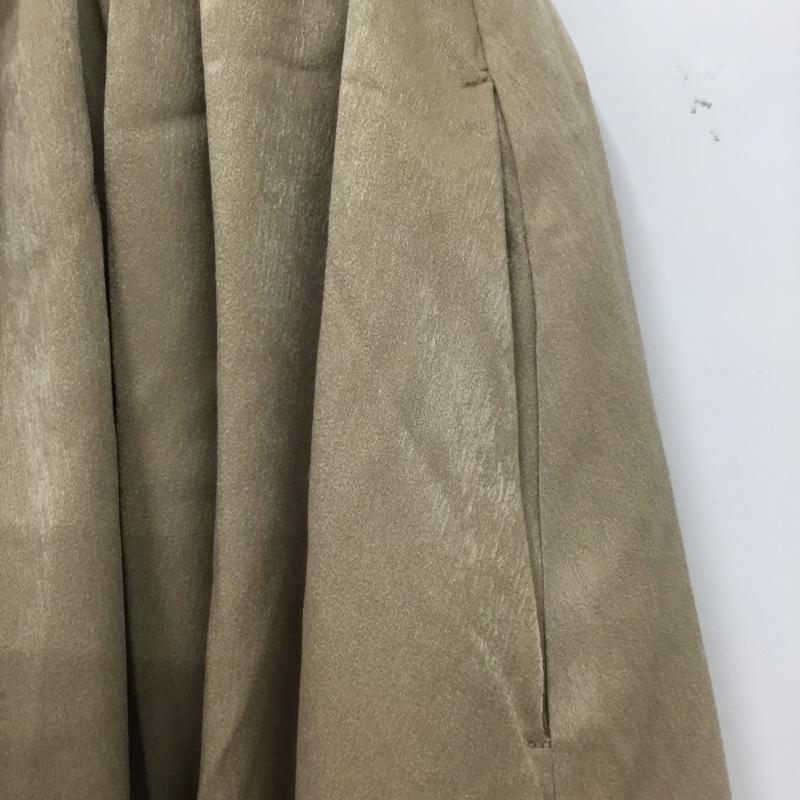 アズールバイマウジー AZUL BY MOUSSY スカート ひざ丈スカート 250aaw31-a074 フレアスカート M 無地 ベージュ / ベージュ / beige レディース USED 古着 中古 10156367
