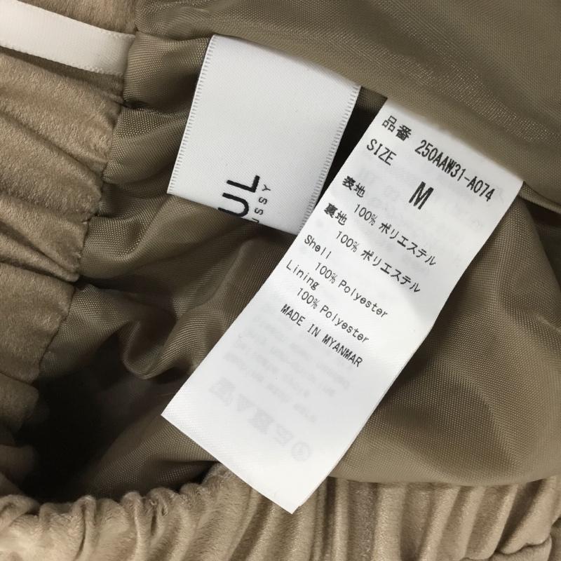 アズールバイマウジー AZUL BY MOUSSY スカート ひざ丈スカート 250aaw31-a074 フレアスカート M 無地 ベージュ / ベージュ / beige レディース USED 古着 中古 10156367