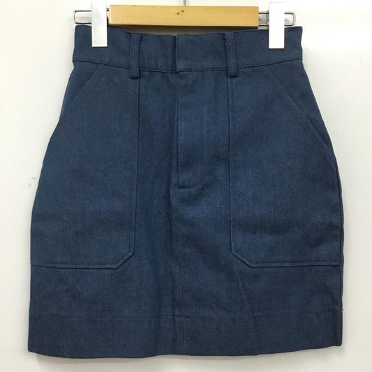 エモダ EMODA スカート ミニスカート ミニスカート タイトスカート S 無地 青 / ブルー / blue レディース USED 古着 中古 10156372