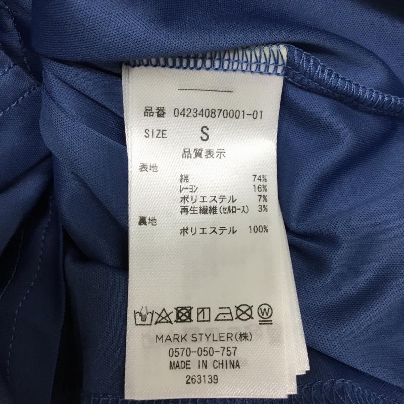 エモダ EMODA スカート ミニスカート ミニスカート タイトスカート S 無地 青 / ブルー / blue レディース USED 古着 中古 10156372
