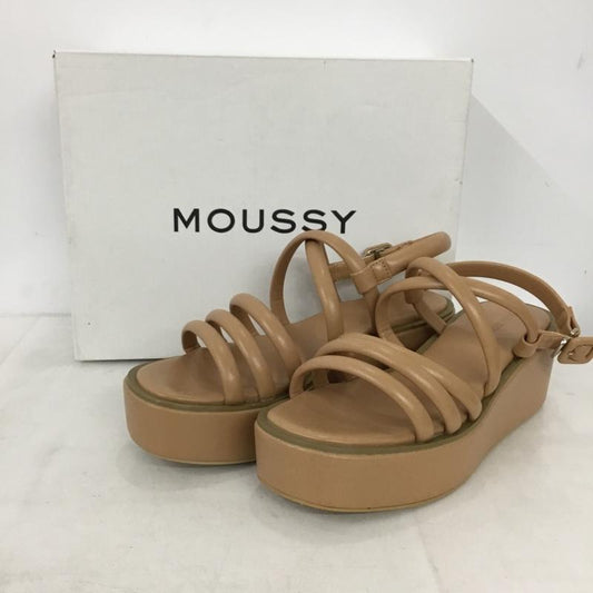 マウジー MOUSSY サンダル サンダル 厚底ソール 箱有 L 無地 ベージュ / ベージュ / beige レディース USED 古着 中古 10156379