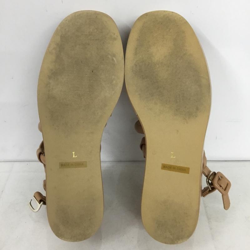 マウジー MOUSSY サンダル サンダル 厚底ソール 箱有 L 無地 ベージュ / ベージュ / beige レディース USED 古着 中古 10156379