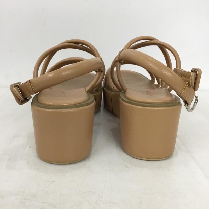 マウジー MOUSSY サンダル サンダル 厚底ソール 箱有 L 無地 ベージュ / ベージュ / beige レディース USED 古着 中古 10156379