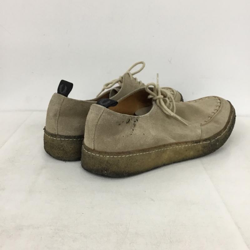 ジョージコックス GEORGE COX カジュアルシューズ カジュアルシューズ ラバーソール FRED PERRY 27cm 27.0cm ワンポイント ベージュ / ベージュ / beige メンズ USED 古着 中古 10156382