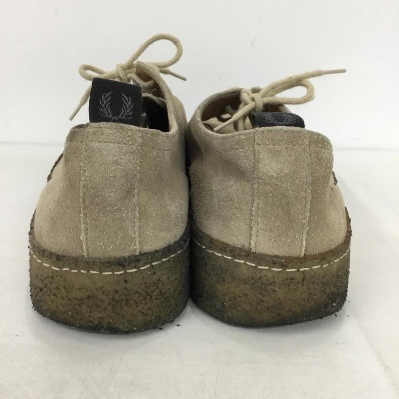 ジョージコックス GEORGE COX カジュアルシューズ カジュアルシューズ ラバーソール FRED PERRY 27cm 27.0cm ワンポイント ベージュ / ベージュ / beige メンズ USED 古着 中古 10156382