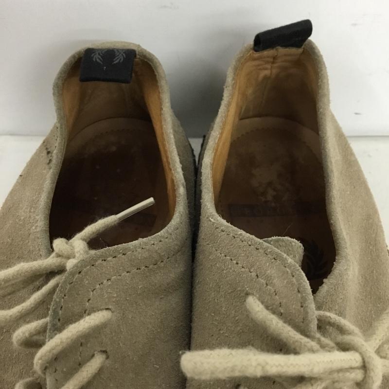 ジョージコックス GEORGE COX カジュアルシューズ カジュアルシューズ ラバーソール FRED PERRY 27cm 27.0cm ワンポイント ベージュ / ベージュ / beige メンズ USED 古着 中古 10156382