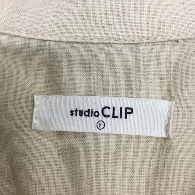 スタディオクリップ studio CLIP シャツ、ブラウス 半袖 半袖シャツ 無地シャツ ポケットシャツ FREE 無地 ベージュ / ベージュ / beige レディース USED 古着 中古 10156386