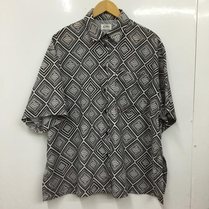 ページボーイ PAGEBOY シャツ、ブラウス 半袖 半袖シャツ プリントシャツ ポケットシャツ はま寿司コラボ FREE プリント 白 / ホワイト / white X 黒 / ブラック / black レディース USED 古着 中古 10156387