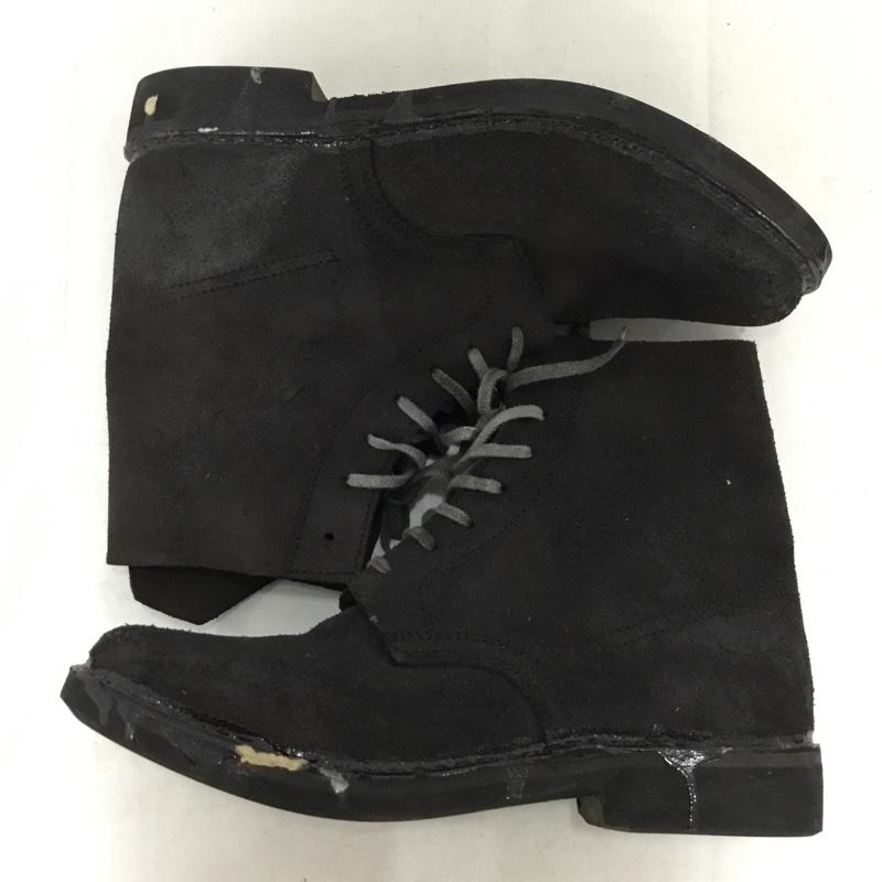 ジョルジオブラット GIORGIO BRATO ブーツ ショートブーツ レースアップ 41 無地 黒 / ブラック / black メンズ USED 古着 中古 10156388