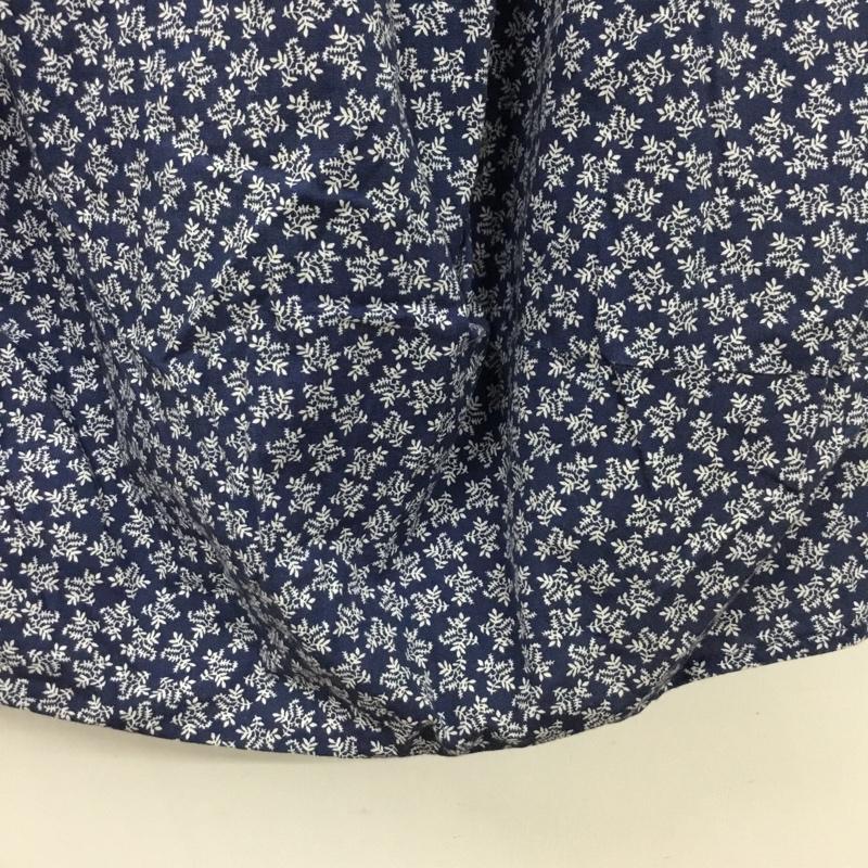 セポ cepo カットソー 半袖 ノースリーブシャツ ノーカラーシャツ フロントボタン M プリント 紺 / ネイビー / navy レディース USED 古着 中古 10156390