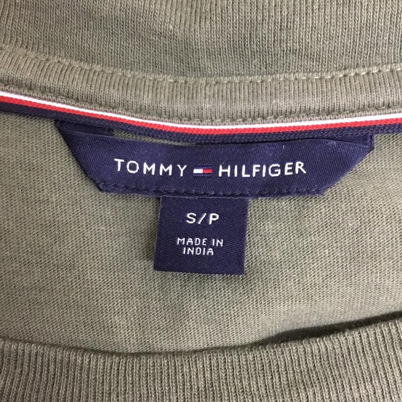 トミーヒルフィガー TOMMY HILFIGER ワンピース ロングスカート 半袖ワンピース S ロゴ、文字 カーキ / カーキ / khaki レディース USED 古着 中古 10156393