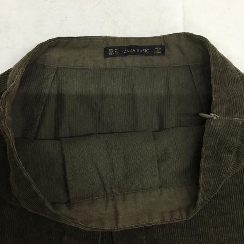 ザラベーシック ZARA BASIC スカート ミニスカート ミニスカート タイトスカート M 無地 茶 / ブラウン / brown レディース USED 古着 中古 10156394