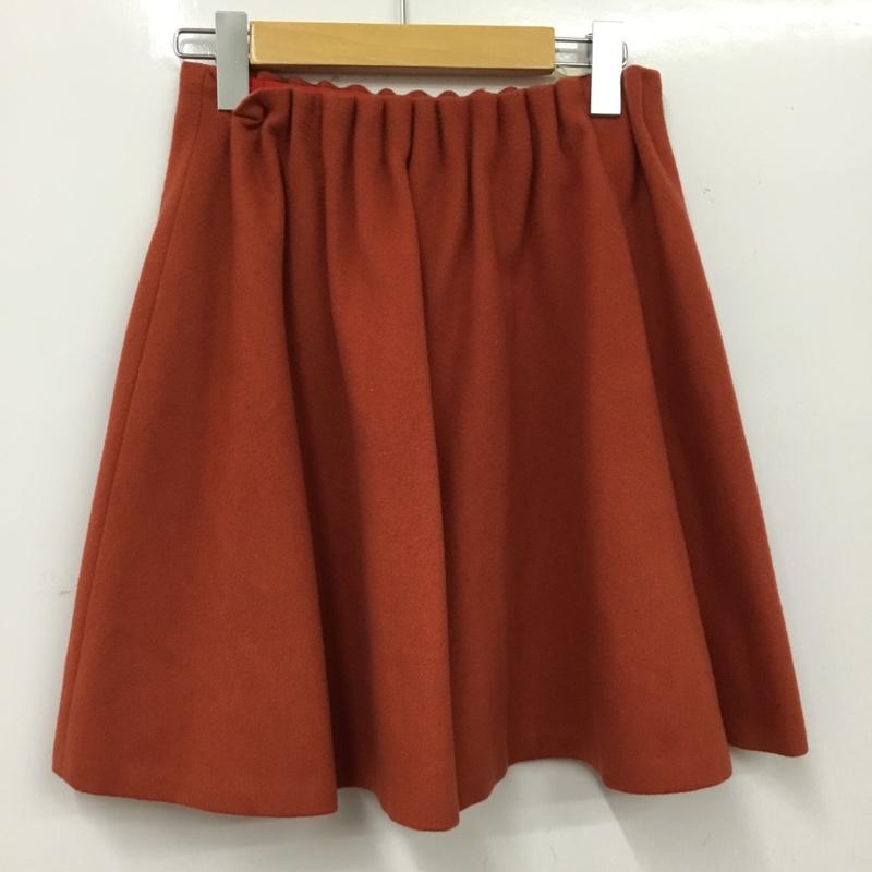 ブルーレーベル・クレストブリッジ BLUE LABEL CRESTBRIDGE スカート ミニスカート ミニスカート フレアスカート 38 無地 橙 / オレンジ / orange レディース USED 古着 中古 10156395