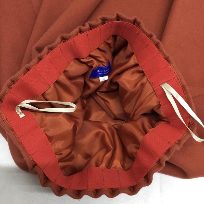 ブルーレーベル・クレストブリッジ BLUE LABEL CRESTBRIDGE スカート ミニスカート ミニスカート フレアスカート 38 無地 橙 / オレンジ / orange レディース USED 古着 中古 10156395
