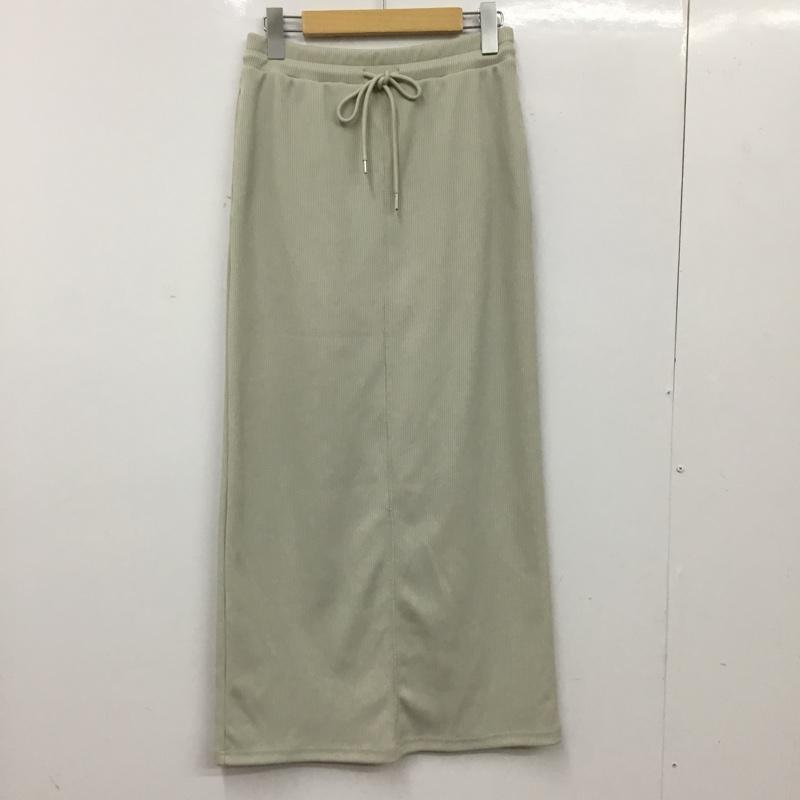 アズールバイマウジー AZUL BY MOUSSY スカート ロングスカート ロングスカート リブカジュアルスカート M 無地 灰 / グレー / gray レディース USED 古着 中古 10156396