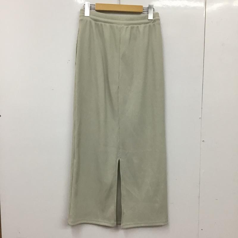 アズールバイマウジー AZUL BY MOUSSY スカート ロングスカート ロングスカート リブカジュアルスカート M 無地 灰 / グレー / gray レディース USED 古着 中古 10156396