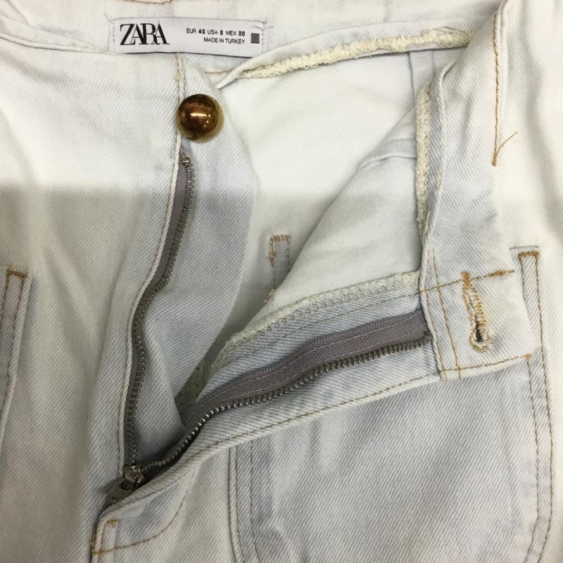 ザラ ZARA パンツ デニム、ジーンズ デニムパンツ ワイドパンツ カジュアルパンツ 40 無地 マルチカラー / マルチカラー / multicolor レディース USED 古着 中古 10156398