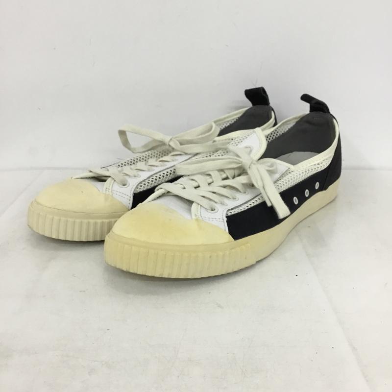 オニツカタイガー ONITSUKA TIGER スニーカー スニーカー ANDREA POMPILIO TH711L OK BASKETBALL LO RB 29cm 29.0cm 無地 白 / ホワイト / white X 黒 / ブラック / black メンズ USED 古着 中古 10156399