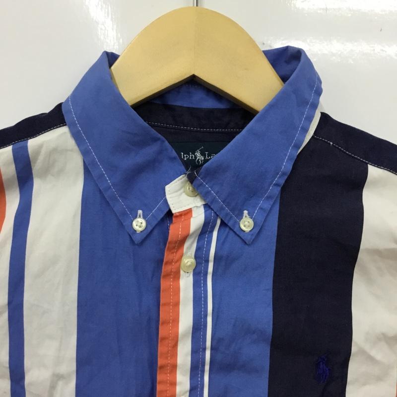 ラルフローレン RALPHLAUREN シャツ、ブラウス 長袖 長袖シャツ ストライプシャツ カラーシャツ 7 ロゴ、文字 マルチカラー / マルチカラー / multicolor ボーイズ USED 古着 中古 10156402