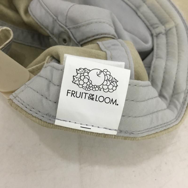 フルーツオブザルーム FRUIT OF THE LOOM 帽子 キャップ コットン ロゴ、文字 ベージュ / ベージュ / beige メンズ USED 古着 中古 10156405