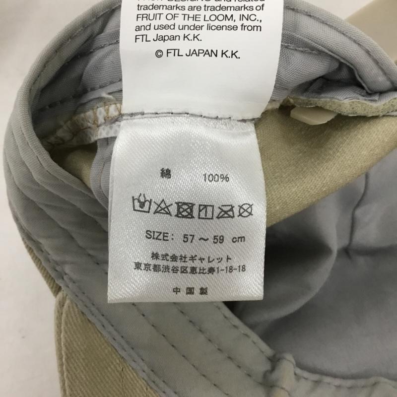 フルーツオブザルーム FRUIT OF THE LOOM 帽子 キャップ コットン ロゴ、文字 ベージュ / ベージュ / beige メンズ USED 古着 中古 10156405