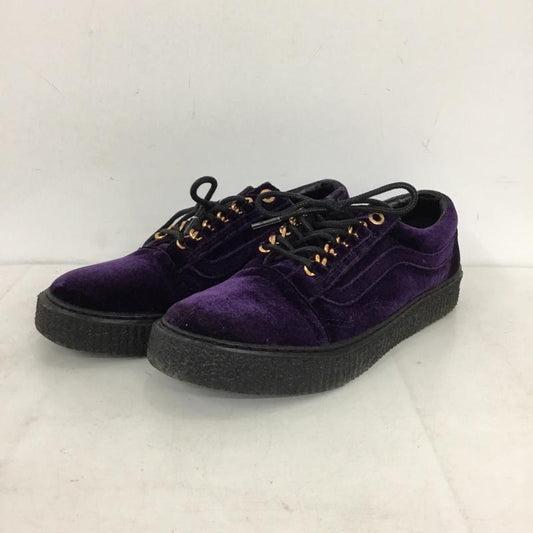 バンズ VANS スニーカー スニーカー 596678-0002 オールドスクール ベロア 23.5cm 23.5cm 無地 紫 / パープル / purple レディース USED 古着 中古 10156406