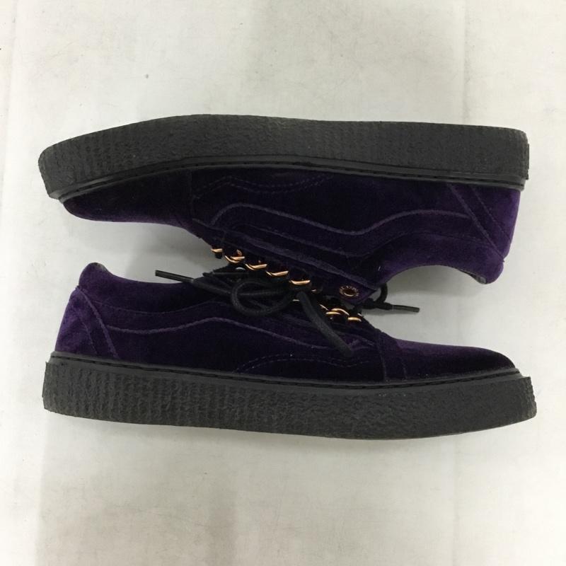 バンズ VANS スニーカー スニーカー 596678-0002 オールドスクール ベロア 23.5cm 23.5cm 無地 紫 / パープル / purple レディース USED 古着 中古 10156406