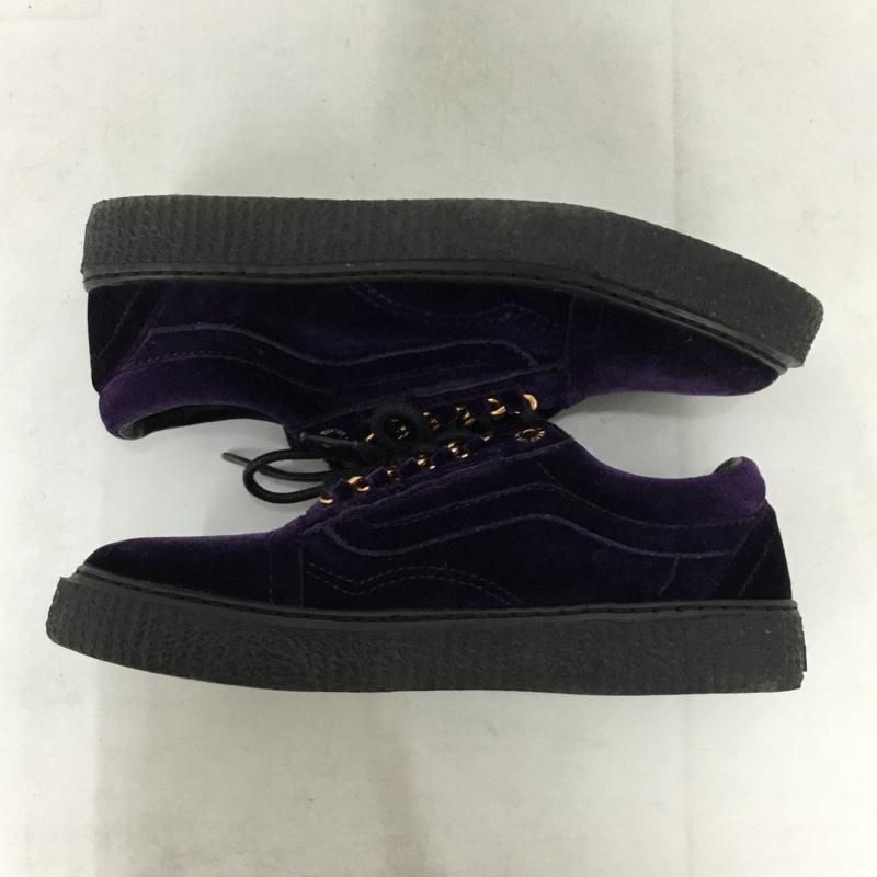 バンズ VANS スニーカー スニーカー 596678-0002 オールドスクール ベロア 23.5cm 23.5cm 無地 紫 / パープル / purple レディース USED 古着 中古 10156406