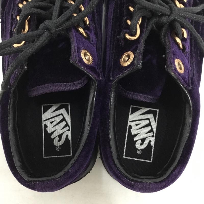 バンズ VANS スニーカー スニーカー 596678-0002 オールドスクール ベロア 23.5cm 23.5cm 無地 紫 / パープル / purple レディース USED 古着 中古 10156406