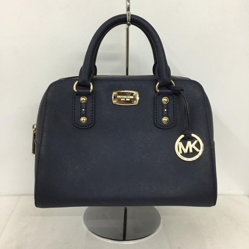 マイケルコース MICHAEL KORS ハンドバッグ ハンドバッグ 35S7GD2S1L ロゴ、文字 紺 / ネイビー / navy レディース USED 古着 中古 10156415