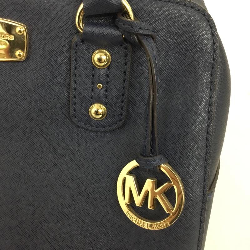 マイケルコース MICHAEL KORS ハンドバッグ ハンドバッグ 35S7GD2S1L ロゴ、文字 紺 / ネイビー / navy レディース USED 古着 中古 10156415