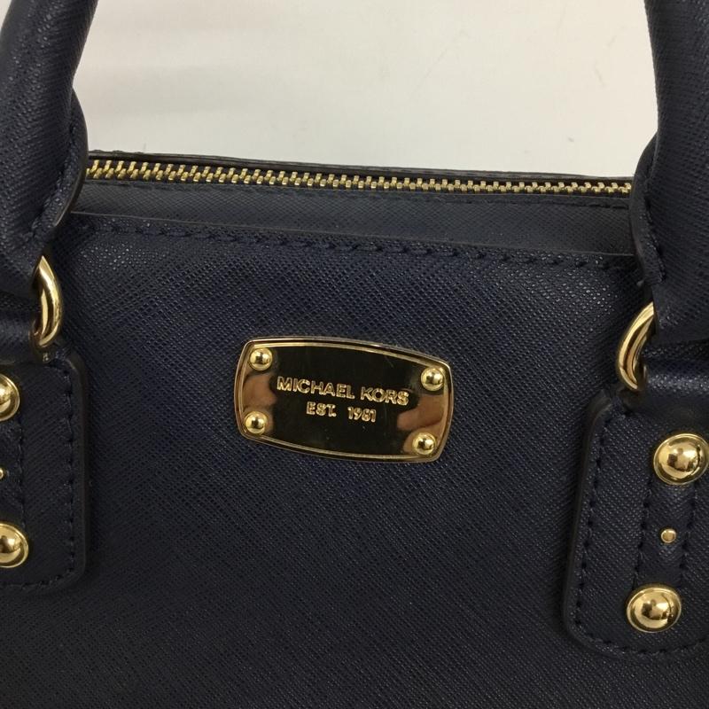 マイケルコース MICHAEL KORS ハンドバッグ ハンドバッグ 35S7GD2S1L ロゴ、文字 紺 / ネイビー / navy レディース USED 古着 中古 10156415