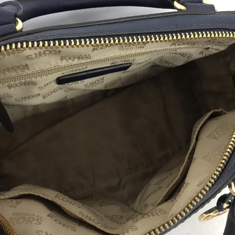 マイケルコース MICHAEL KORS ハンドバッグ ハンドバッグ 35S7GD2S1L ロゴ、文字 紺 / ネイビー / navy レディース USED 古着 中古 10156415