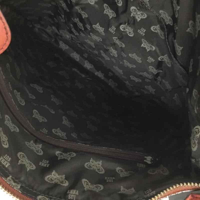 アナスイ ANNASUI トートバッグ トートバッグ レザー 2WAY ショルダーバッグ ロゴ、文字 茶 / ブラウン / brown レディース USED 古着 中古 10156419