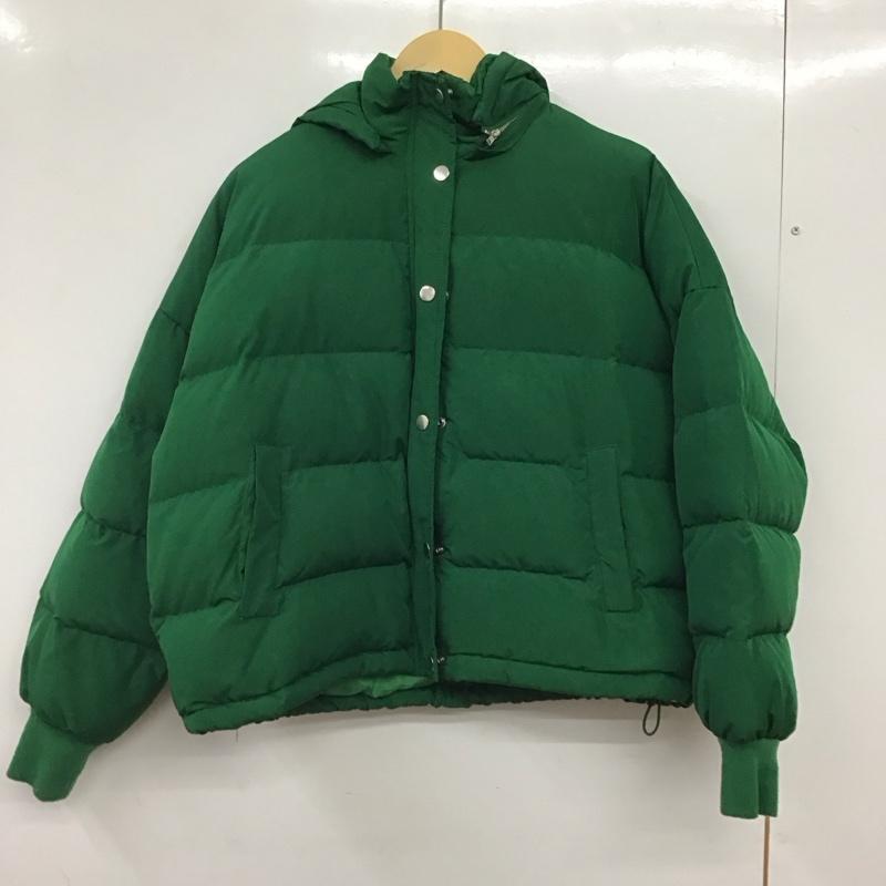 ジュエティ jouetie ジャケット、上着 ダウンジャケット 081850200501-1 カラーフードダウン フェザー M 無地 緑 / グリーン / green レディース USED 古着 中古 10156423