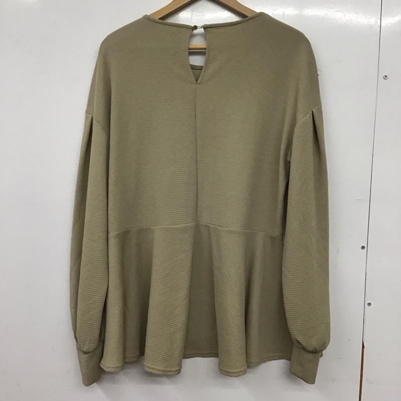チャオパニックティピー CIAOPANIC TYPY カットソー 長袖 TYZ1041106A0003 ペプラムカットソー M 無地 ベージュ / ベージュ / beige レディース USED 古着 中古 10156424