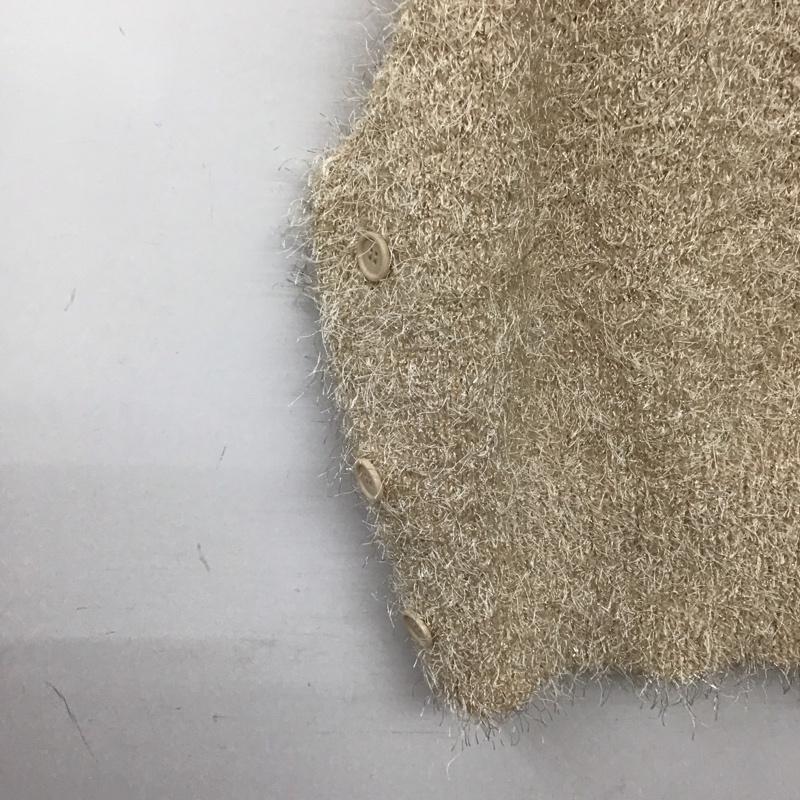 ローリーズファーム LOWRYS FARM ベスト ベスト LF625001CH ラメシャギーベスト プルオーバー Vネック FREE 無地 ベージュ / ベージュ / beige レディース USED 古着 中古 10156429