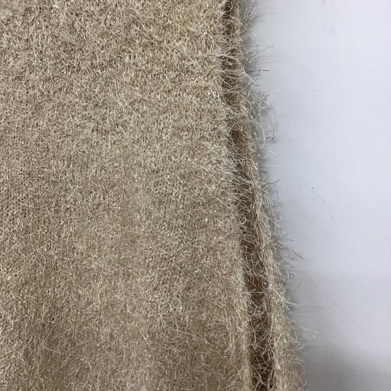 ローリーズファーム LOWRYS FARM ベスト ベスト LF625001CH ラメシャギーベスト プルオーバー Vネック FREE 無地 ベージュ / ベージュ / beige レディース USED 古着 中古 10156429