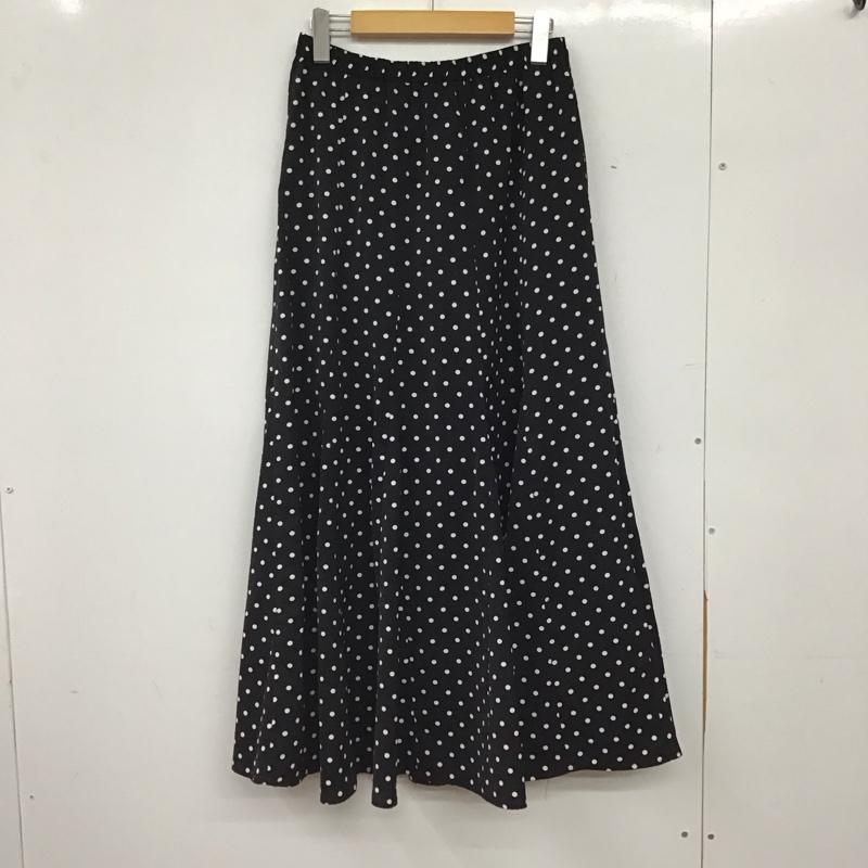 サニーレーベルアーバンリサーチ Sonny Label URBAN RESEARCH スカート ロングスカート LA25-25R014 ドットマチ切替えフレアスカート FREE ドット 黒 / ブラック / black レディース USED 古着 中古 10156430