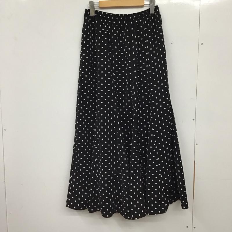 サニーレーベルアーバンリサーチ Sonny Label URBAN RESEARCH スカート ロングスカート LA25-25R014 ドットマチ切替えフレアスカート FREE ドット 黒 / ブラック / black レディース USED 古着 中古 10156430