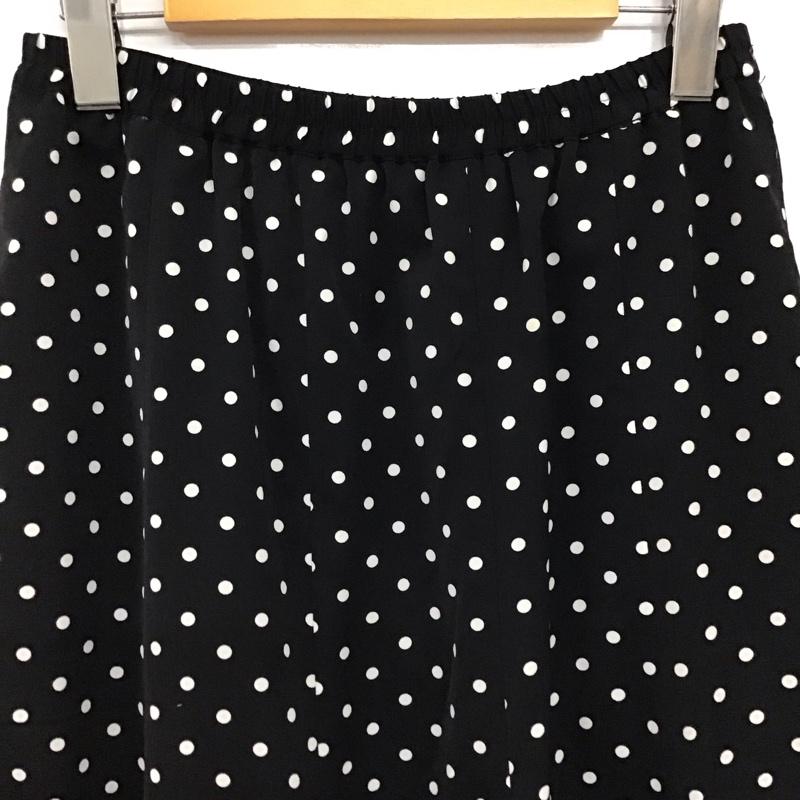 サニーレーベルアーバンリサーチ Sonny Label URBAN RESEARCH スカート ロングスカート LA25-25R014 ドットマチ切替えフレアスカート FREE ドット 黒 / ブラック / black レディース USED 古着 中古 10156430