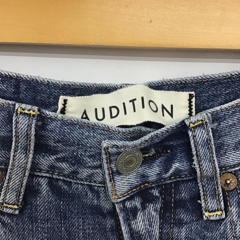アールエヌエー RNA パンツ デニム、ジーンズ SQ45531 ストレートデニム AUDITION M ダメージ加工 水色 / ライトブルー / レディース USED 古着 中古 10156432