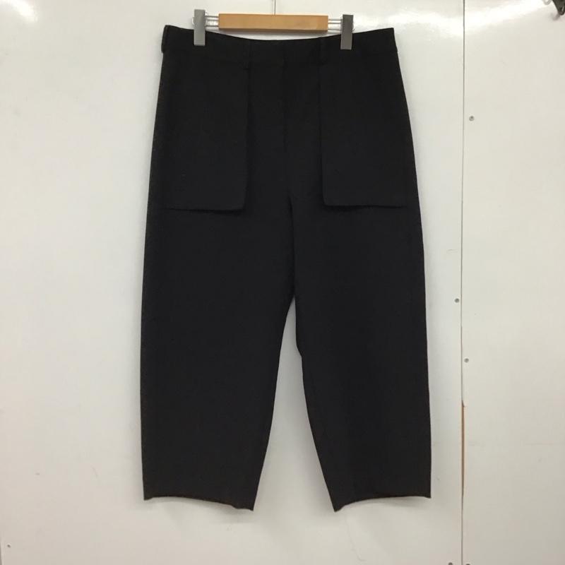 ザラ ZARA パンツ サルエルパンツ 7653 041 800 クロップドパンツ L 無地 黒 / ブラック / black レディース USED 古着 中古 10156434