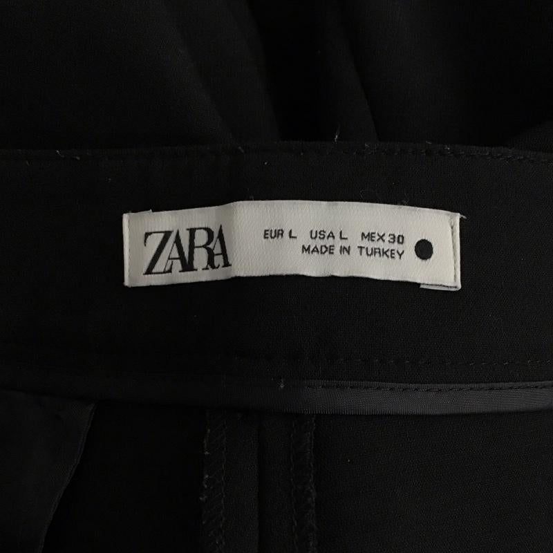 ザラ ZARA パンツ サルエルパンツ 7653 041 800 クロップドパンツ L 無地 黒 / ブラック / black レディース USED 古着 中古 10156434
