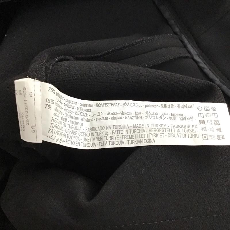 ザラ ZARA パンツ サルエルパンツ 7653 041 800 クロップドパンツ L 無地 黒 / ブラック / black レディース USED 古着 中古 10156434