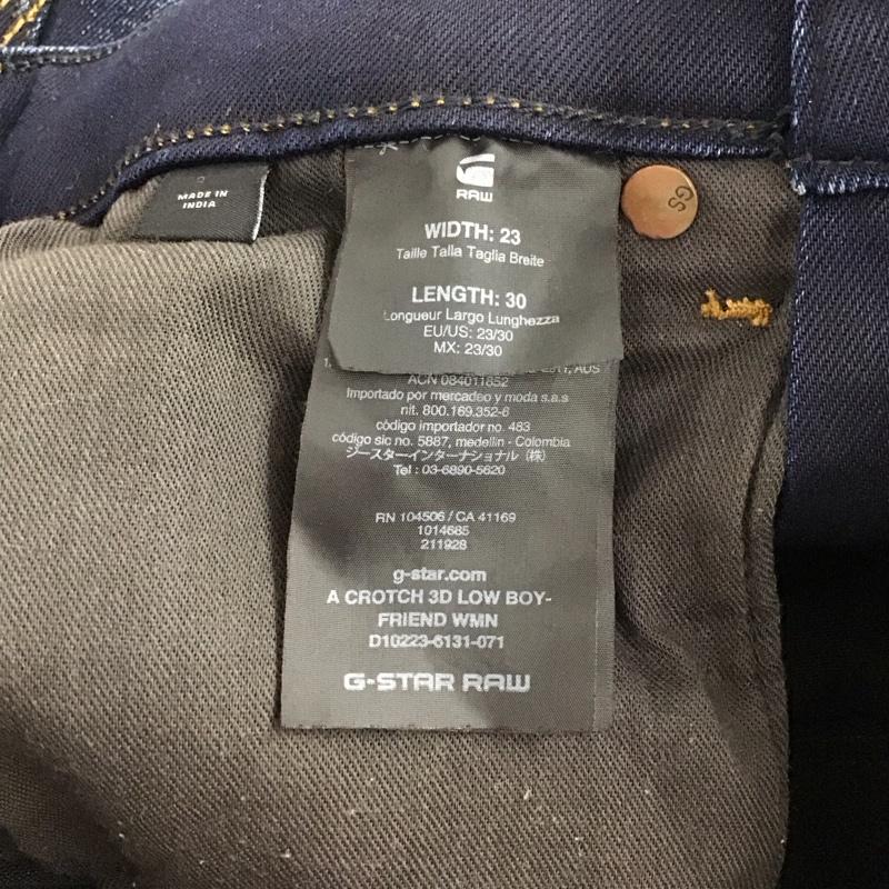 ジースターロゥ G-STAR RAW パンツ デニム、ジーンズ D10223-6131-071 A CROTCH 3D LOW BOYFRIEND W23 無地 インディゴ / インディゴ / Indigo レディース USED 古着 中古 10156435